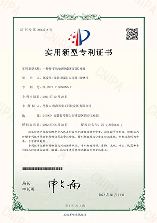 PATENT CERTIFICATION