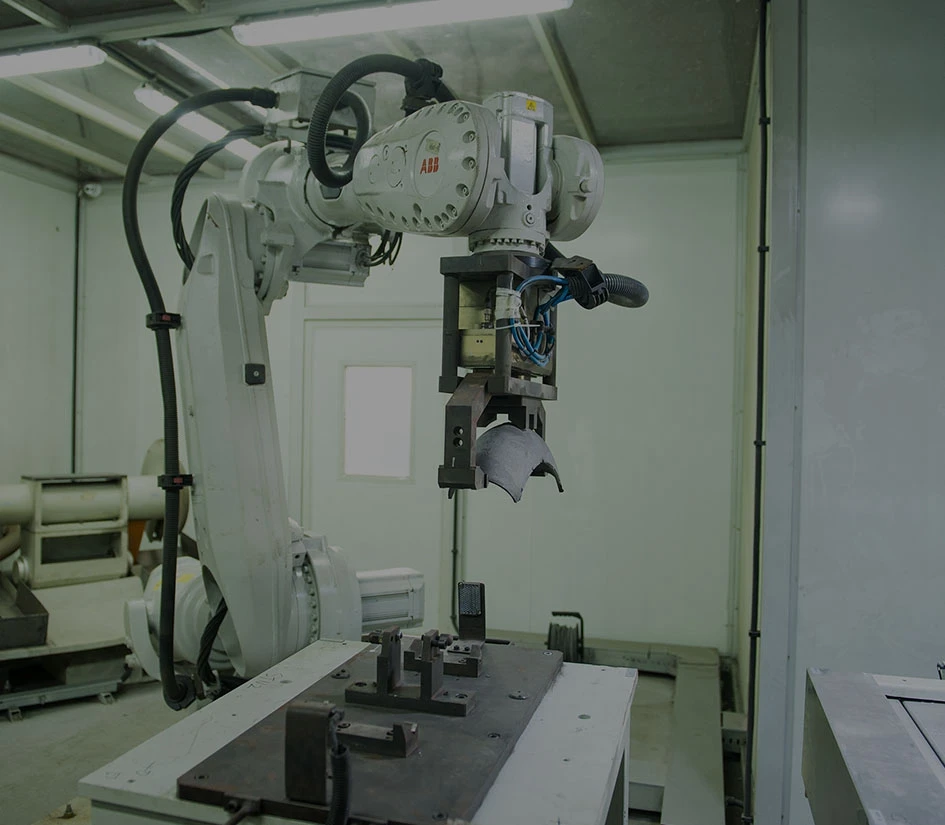 Shot blasting and grinding