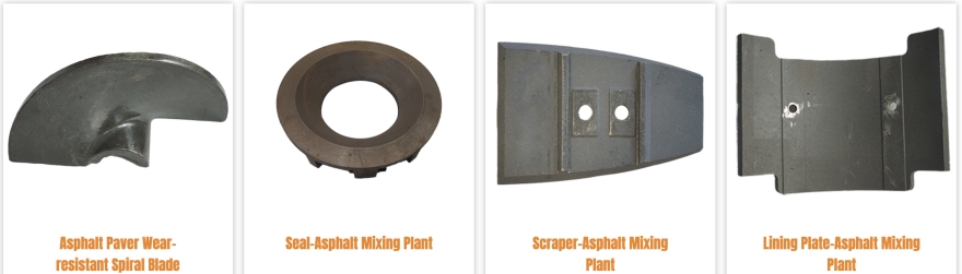 Asphalt equipment wear parts